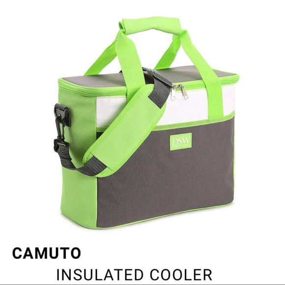 🆕 Insulated Travel Cooler Bag Grn/Grey CAMUTO DSW - Picture 3 of 12